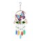 Accent Plus Home Decorative Glass Leaves Colorful Wind Chimes - Butterfly